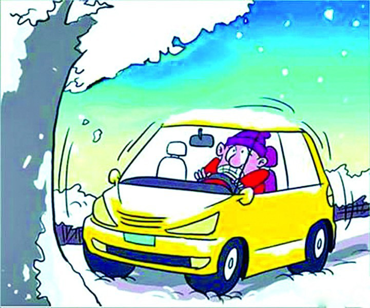 雪天停车